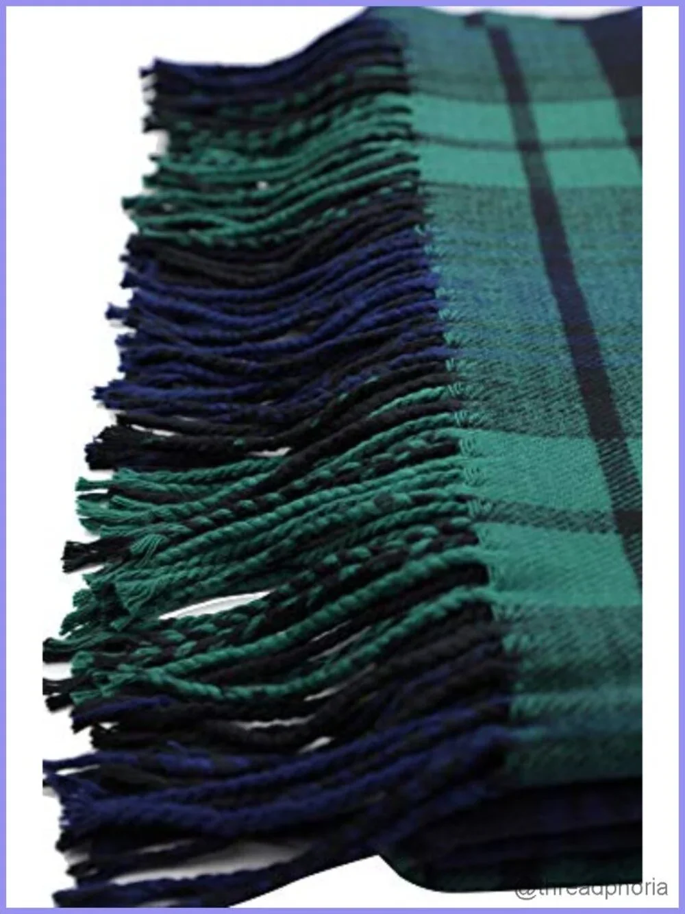 Oversized Scottish Tartan Shawl Wrap – Soft Cashmere Feel Winter Scarf 80 x 30